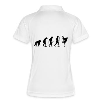 Breakdance Evolution - Women's Polo breathable - white/navy - Back