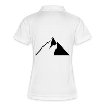 Mountain, Hiking Nature, Berge, Alpen - Women's Polo breathable - white/navy - Back