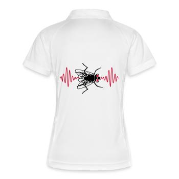 Pouls mouche domestique petite mouche domestique - Polo respirant Femme - blanc/marine - Dos