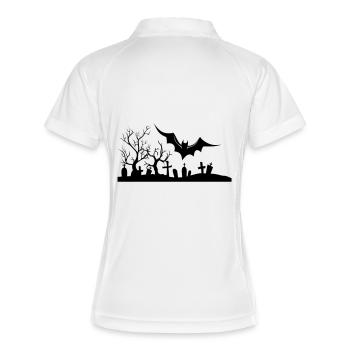 Halloween - Polo respirant Femme - blanc/marine - Dos