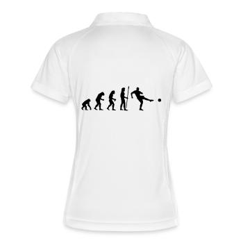 foot - Polo respirant Femme - blanc/marine - Dos