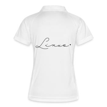 Nom : Linus - Polo respirant Femme - blanc/marine - Dos