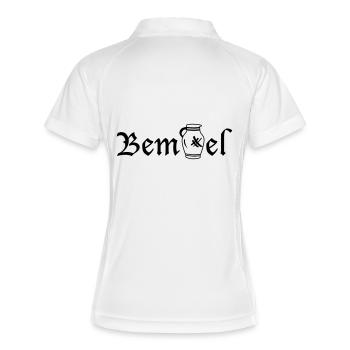 Frankfurter Bembel - Frauen Polo atmungsaktiv - Weiß/Navy - Hinten