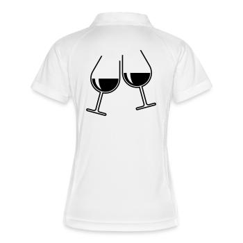 X2x GuteLaune (Black) - Women's Polo breathable - white/navy - Back