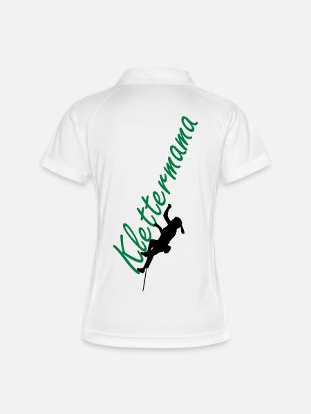 Escalade Mama - Polo respirant Femme - blanc/marine