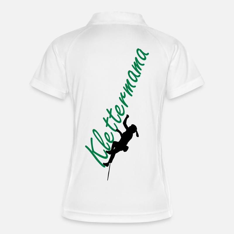 Escalade Mama - Polo respirant Femme - blanc/marine
