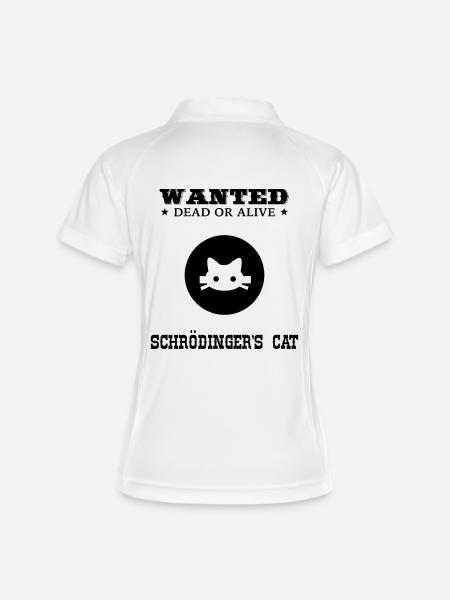 Geek Shirt: Schrödinger's Cat - Women's Polo breathable - white/navy