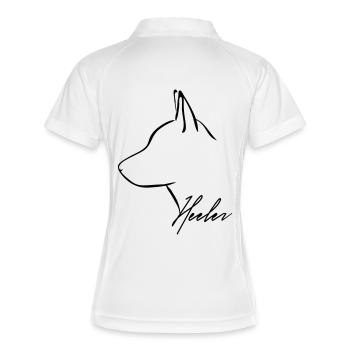 Heeler profil Wilsigns - Polo respirant Femme - blanc/marine - Dos
