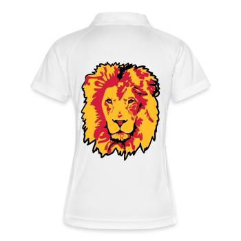 lion - Polo respirant Femme - blanc/marine - Dos