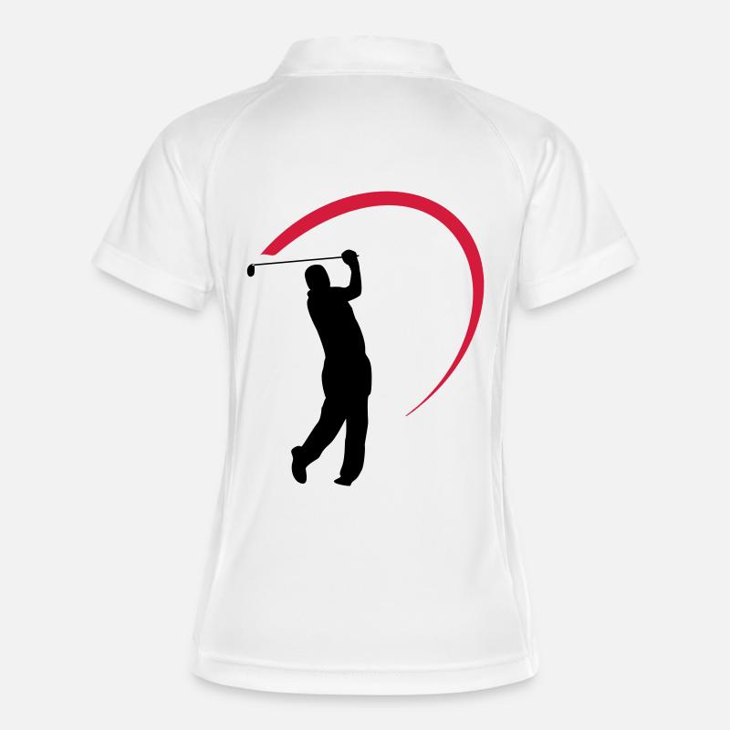 golf - Women's Polo breathable - white/navy