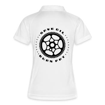 Save Oil - Burn Fat - Women's Polo breathable - white/navy - Back