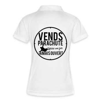 Vends Parachute... - Polo respirant Femme - blanc/marine - Dos