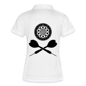 Flèches croisées - Polo respirant Femme - blanc/marine - Dos