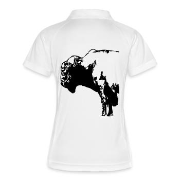 Buffalo - Bull - Polo respirant Femme - blanc/marine - Dos