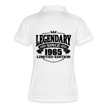 Légendaire depuis 1965 - Polo respirant Femme - blanc/marine - Dos