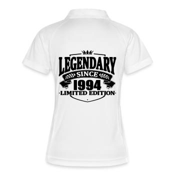 Legendär seit 1994 - Frauen Polo atmungsaktiv - Weiß/Navy - Hinten