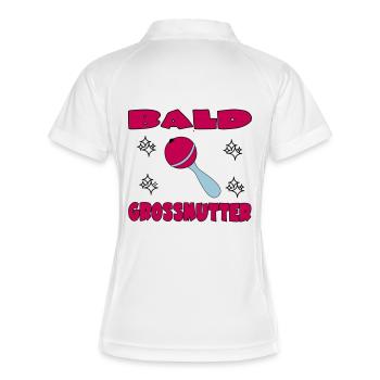 BALD GROSSMUTTER - Women's Polo breathable - white/navy - Back