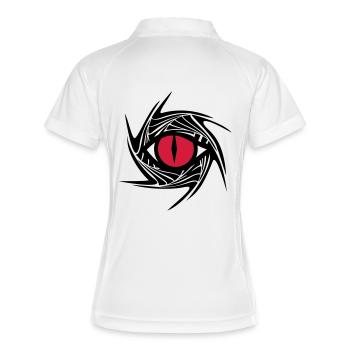 Dragon Eye, dragoneye - Women's Polo breathable - white/navy - Back