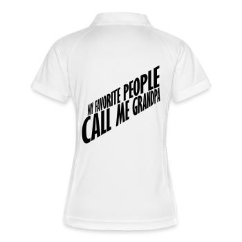 People Call Me Grandpa - Women's Polo breathable - white/navy - Back