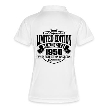 Edition limitée réalisée en 1950 - Polo respirant Femme - blanc/marine - Dos
