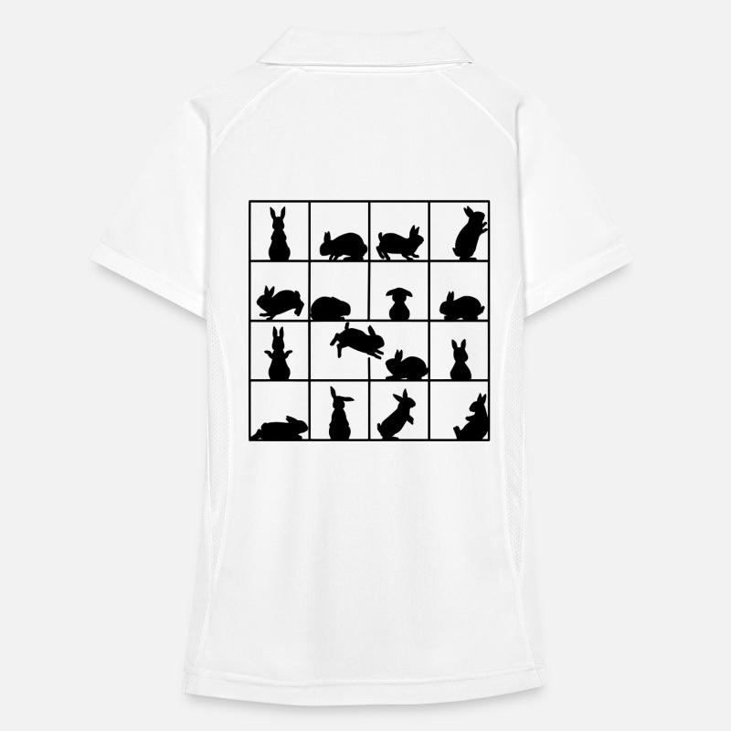 Lapin cube Polo respirant Femme