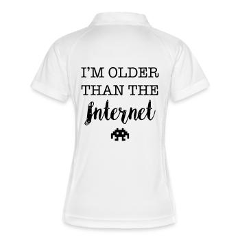 I'm Older Than The Internet ... - Polo respirant Femme - blanc/marine - Dos
