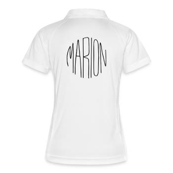 Marion - Women's Polo breathable - white/navy - Back