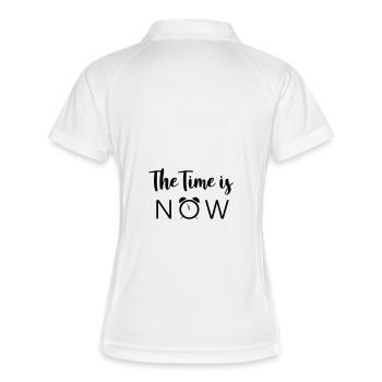 Le moment est venu - Polo respirant Femme - blanc/marine - Dos
