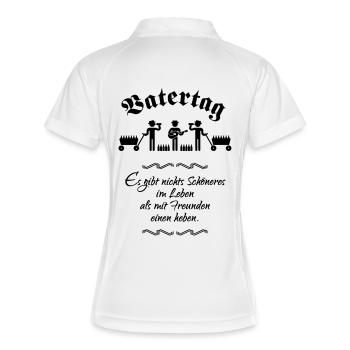 Father's Day (toast) - Women's Polo breathable - white/navy - Back