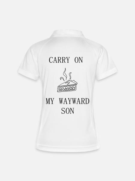 Supernatural / Carry on my wayward son / Winchester - Women's Polo breathable - white/navy