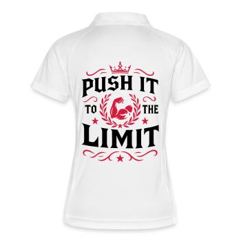 Poussez le bout de votre action - Polo respirant Femme - blanc/marine - Dos