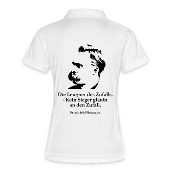 Nietzsche: The deniers of chance. - No winner - Women's Polo breathable - white/navy - Back