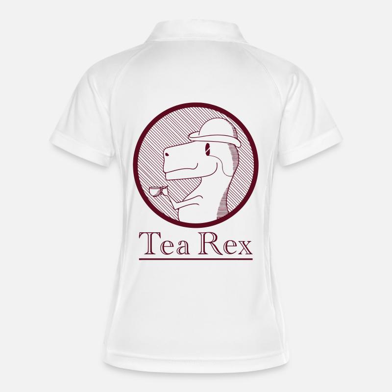 Tea Rex - Women's Polo breathable - white/navy