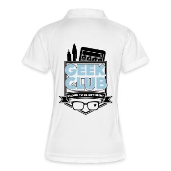 Geek Club - Polo respirant Femme - blanc/marine - Dos