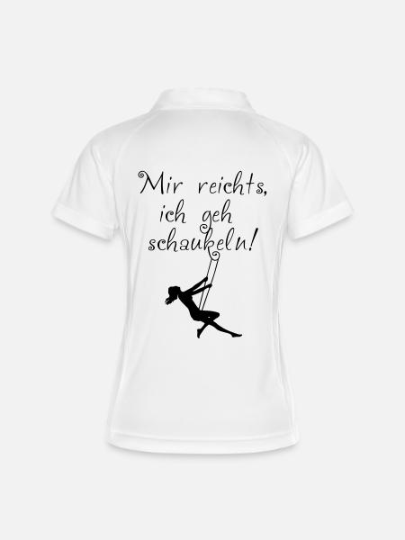 Enough for me, I go swinging! - Women's Polo breathable - white/navy