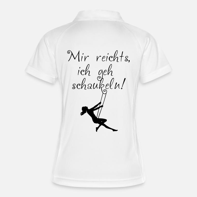Enough for me, I go swinging! - Women's Polo breathable - white/navy