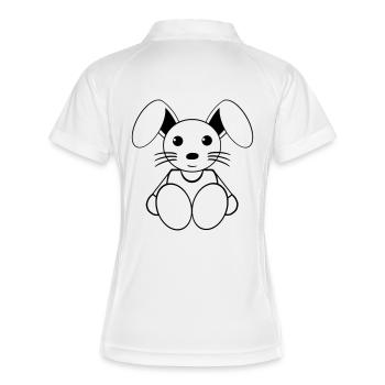 lapin - Women's Polo breathable - white/navy - Back