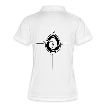 Golden Egg - Polo respirant Femme - blanc/marine - Dos