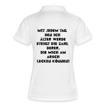 mit_jedem_tag2 - Polo respirant Femme - blanc/marine - Dos