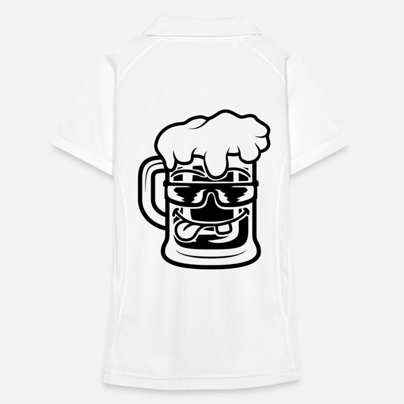 Mug de bière Cool Face Polo respirant Femme