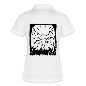 Eagle, bird, king of the skies - Women's Polo breathable - white/navy - Back