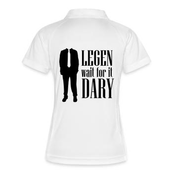 legendary - Polo respirant Femme - blanc/marine - Dos