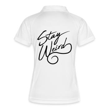 Weird motto saying - Women's Polo breathable - white/navy - Back