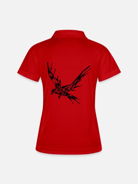 Crow - Women's Polo breathable - white/navy