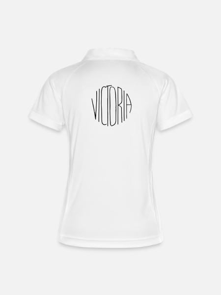 Victoria - Polo respirant Femme - blanc/marine