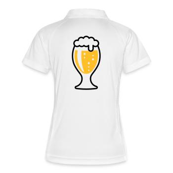 XSnice bulbeuse (2 couleurs) - Polo respirant Femme - blanc/marine - Dos