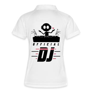 Dj Turntables Festival - Women's Polo breathable - white/navy - Back