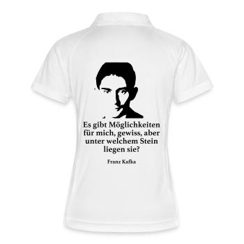 Kafka: There are possibilities for me, certainly - Women's Polo breathable - white/navy - Back