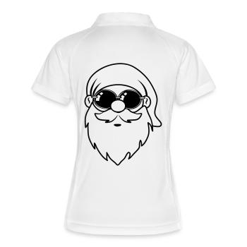 Zwerg lustig witzig Sonnenbrille - Frauen Polo atmungsaktiv - Weiß/Navy - Hinten