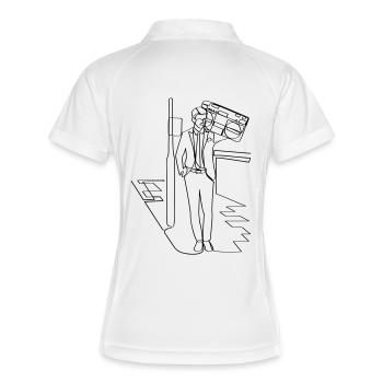 Suitwoofer - Women's Polo breathable - white/navy - Back